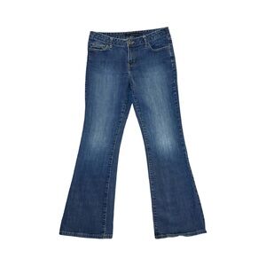Calvin Klein Y2K Mid Rise Flare Jeans Size 10x32 EUC Like New Medium Wash